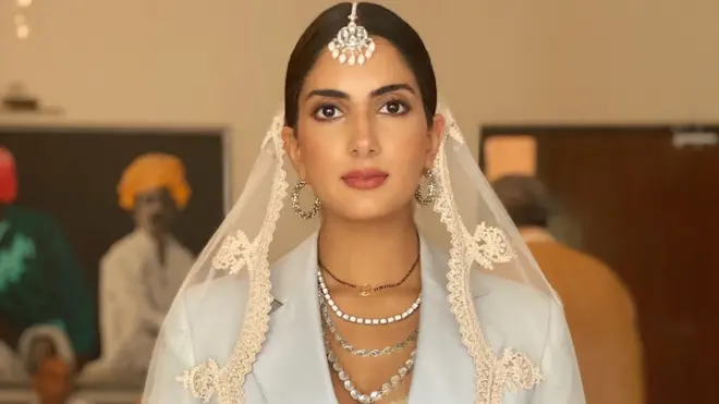 Sanjana Rishi at her wedding