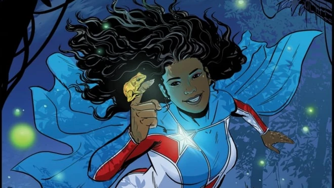 El nombre de La Borinqueña es Marisol Ríos de la Luz. Sus superpoderes, de acuerdo con Edgardo Rodríguez Miranda, los adquirió en un viaje a Puerto Rico.