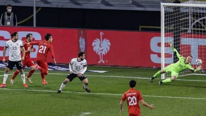 ألماظ يخطف هدف الفوز لفريق مقدونيا الشمالية