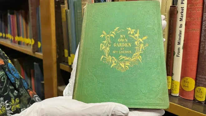 The book owes its vivid green colour to a dye containing arsenic, officials say.