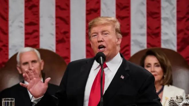 Este fue el segundo discurso del Estado de la Unión de Trump