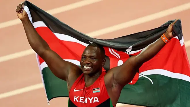 Julius Yego, champion olympique et champion du monde en " lancer du javelot ".