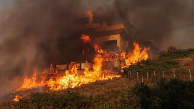 Горящий дом