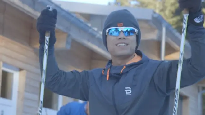 북한 최초의 장애인 스키 선수