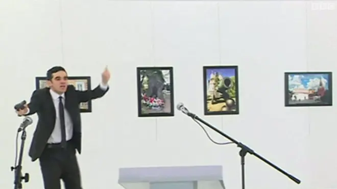 روس کے سفیر کے مبینہ قاتل کی ویڈیو