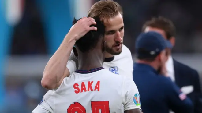 Bukaya Saka and Harry Kane