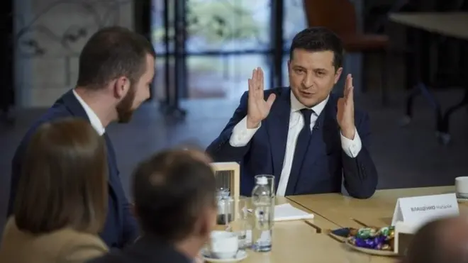 ፕሬዝደንት የዩክሬን ቮሎደሚይር ዜሌኒስኪይ