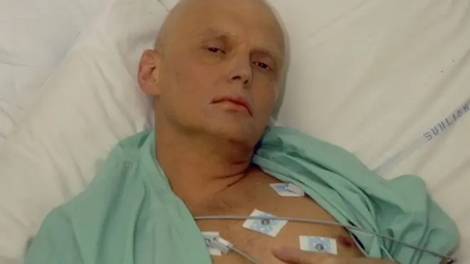 Alexander Litvinenko in hospital after his poisoning
