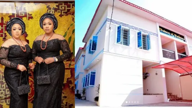 Olori Omowunmi ati Folashade pẹlu ile ti Alaafin kọ fun wọn