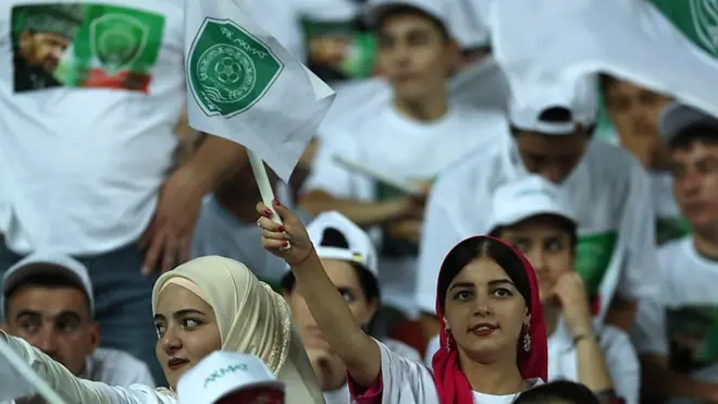 Первый матч "Ахмата" в Грозном