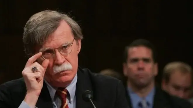 بولتون يقول إن برنامج إيران للأسلحة النووية وبرامجها للصواريخ الباليستية على رأس التحديات