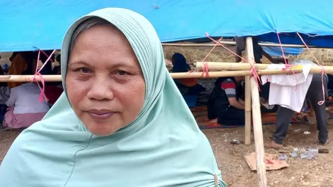 Rodiyah, warga Desa Cibereum, Kabupaten Cianjur.