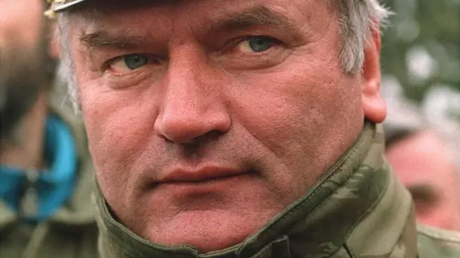 Ratko Mladic durante la guerra de Bosnia.