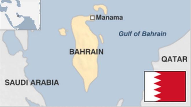 Map of Bahrain