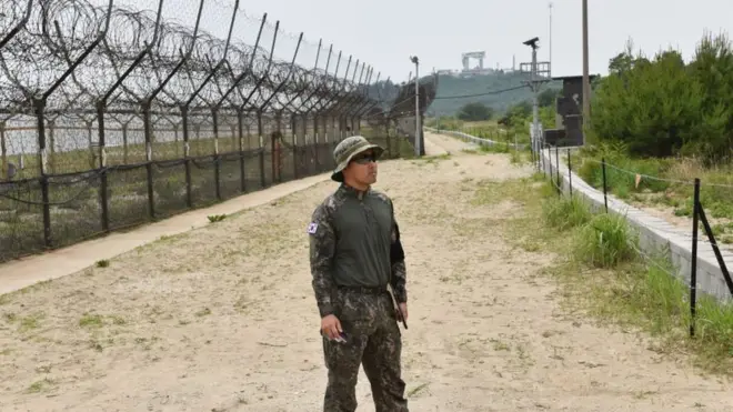 المنطقة الخالية من السلاح والتي تقسم الكوريتين