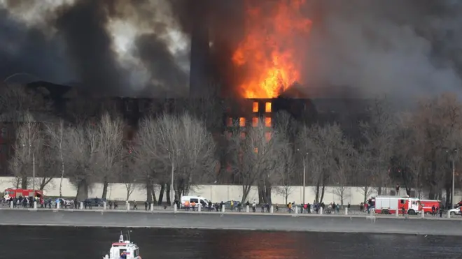 Пожар в Петербурге