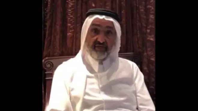 شیخ عبدالله بن علي الثاني د پیغام ویلو پر مهال.