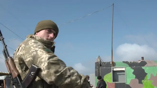 Украинские военные в Авдеевке