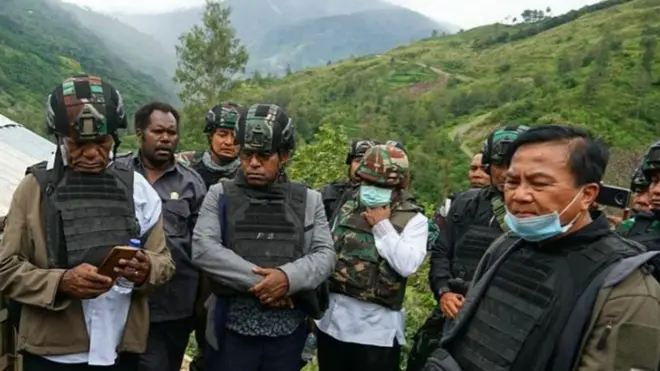 Tim Gabungan Pencari Fakta (TGPF) Kasus Penembakan Intan Jaya di Intan Jaya, Papua.