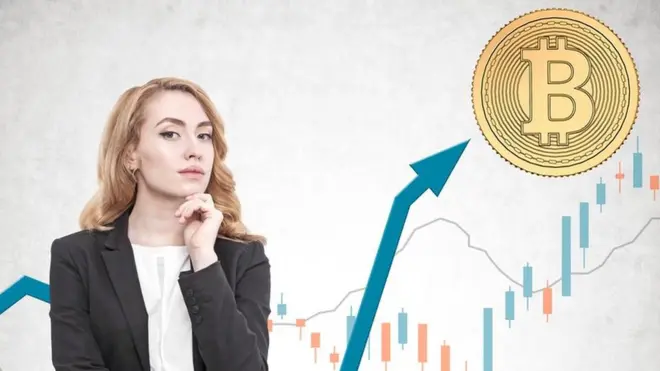 Женщина и биткоин