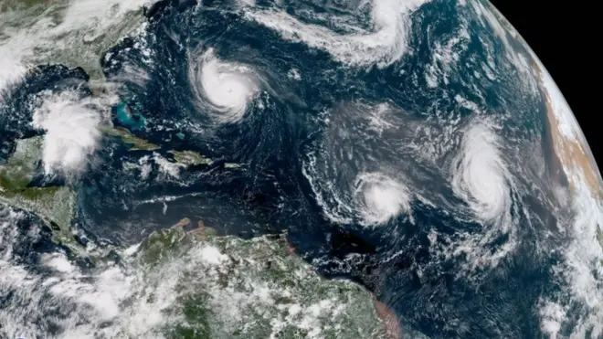 Badai Florence tampak sedang bergerak menuju pantai timur AS.