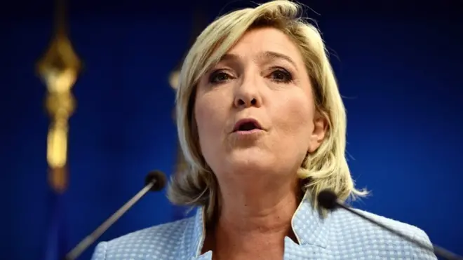 Лидер "Национального фронта" Франции Марин Ле Пен