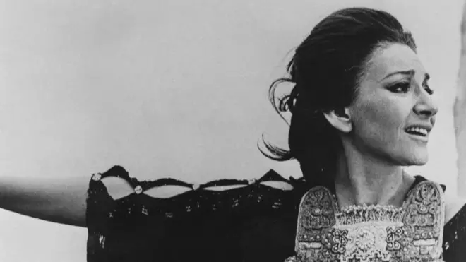 Maria Callas filmin çekimleri sırasında