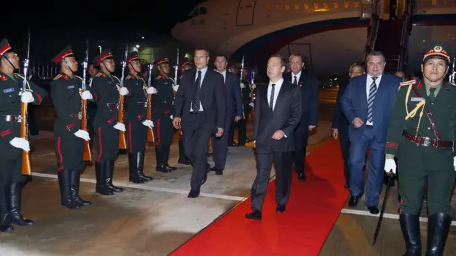 Медведев прибыл в Лаос в ночь на четверг