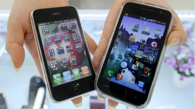 iPhone ve Samsung Galaxy S