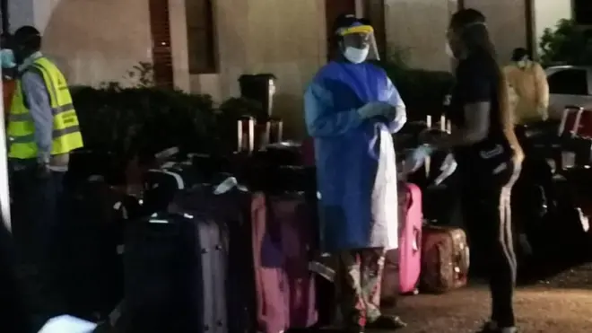 Naptip at the hotel monitoring their evacuation