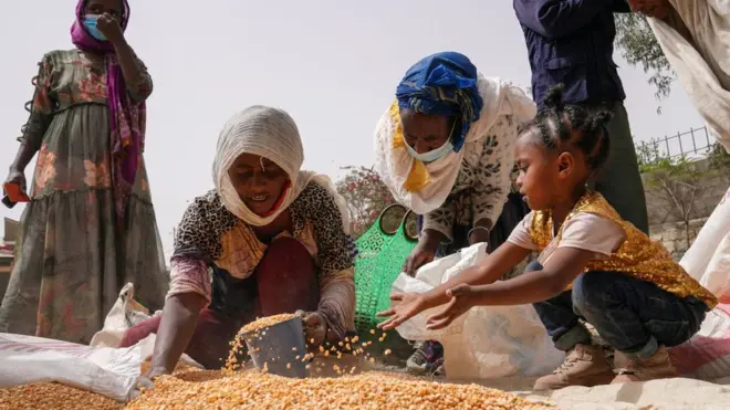 Qarqaarsa nyaataa USAID addaan hirmaa jiru