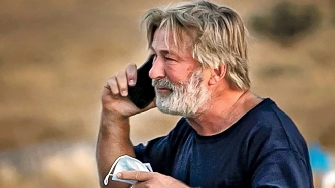 Actor Alec Baldwin seen outside the Santa Fe County Sheriff's office after he was interviewed by police