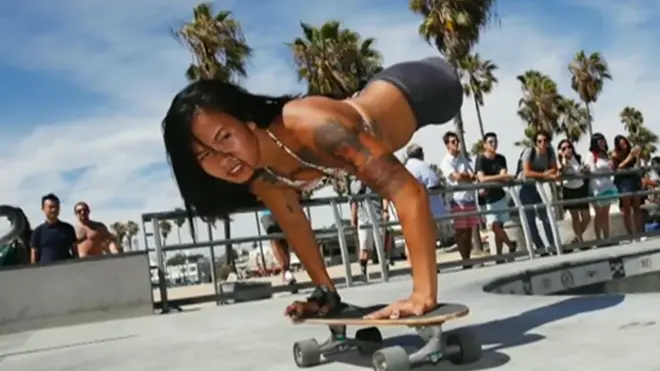 Kanya Sesser est née sans jambes mais cela ne lui a pas ôté l'envie de s'adonner à sa passion