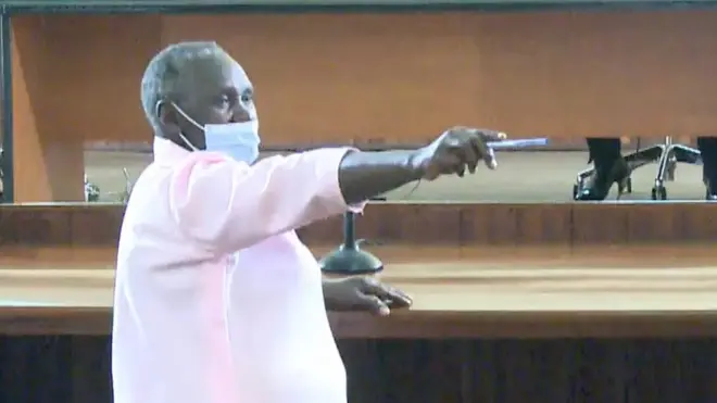 Angelina Muakndutiye ari kuburana