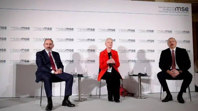 Pashinyan, Əliyev, Münhen