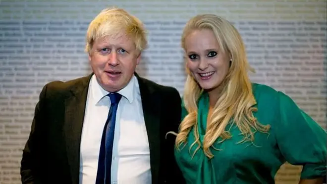 Ông Boris Johnson với doanh nhân Jennifer Arcuri tại một sự kiện năm 2014