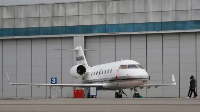 El avión accidentado era un jet Bombardier 601 Challenger similar a este.