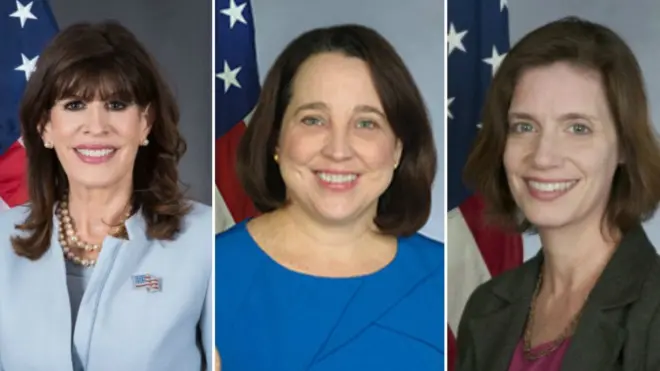 Robin Bernstein, embajadora en República Dominicana, Jean Manes, embajadora en El Salvador y Roxanne Cabral, Encargada de Negocios en la Embajada de EE.UU en Panamá, fueron llamadas a consultas.