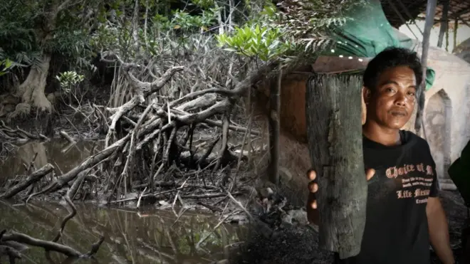 Suheri, mantan pelaku tungku arang di Batu Ampar, Kubu Raya, Kalbar, yang mengaku bertobat.