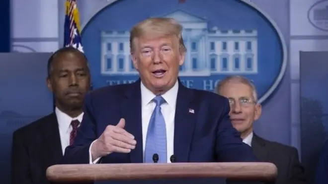 El presidente Trump se ha mostrado muy optimista del uso de hidroxicloroquina en combinación con otros fármacos para el tratamiento de covid-19.