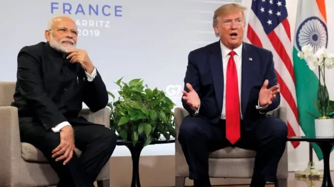 नरेंद्र मोदी और डोनल्ड ट्रंप