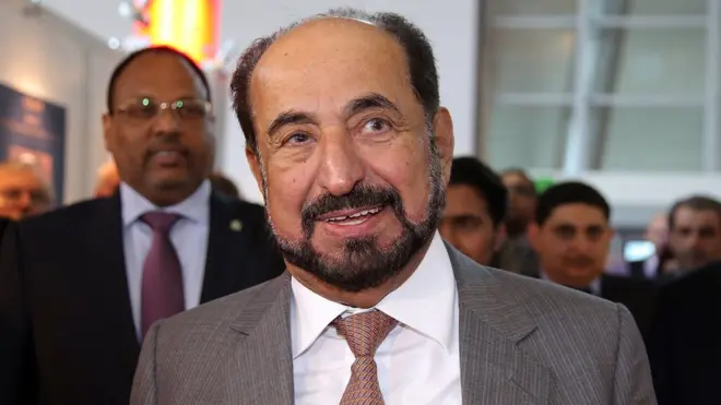 أدلى الشيخ القاسمي بتصريحاته في معرض لندن الدولي للكتاب