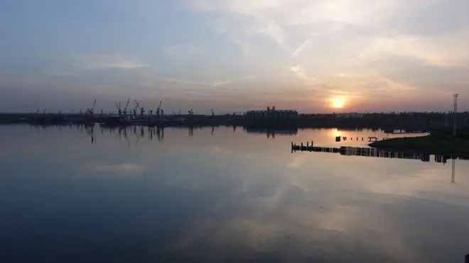 The voyage begins in Odessa, a seaport city in Ukraine.
