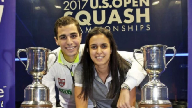 نور الطيب وعلي فرج، اول زوجين يحصلان على نفس الللقب الرياضي العالمي في نفس اليوم في تاريخ الرياضة