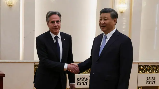 布林肯北京會晤習近平