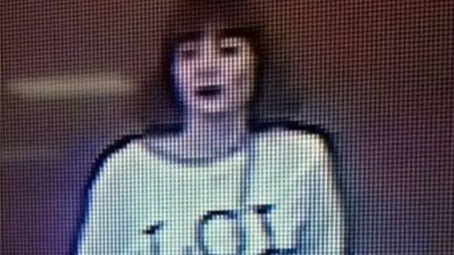 Foto yang diambil dari kamera pemantau -tak jelas apakah dia warga Indonesia itu atau perempuan tersangka satu lagi.