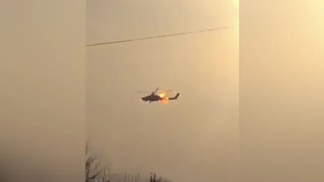 Hồi tháng 4/2022 một trực thăng Nga MI-28 bị "hỏa tiễn Starstreak do Anh cung cấp bắn hạ" ở gần Slovyansk. Hình video từ tháng 4, không phải từ vụ hôm 14/05