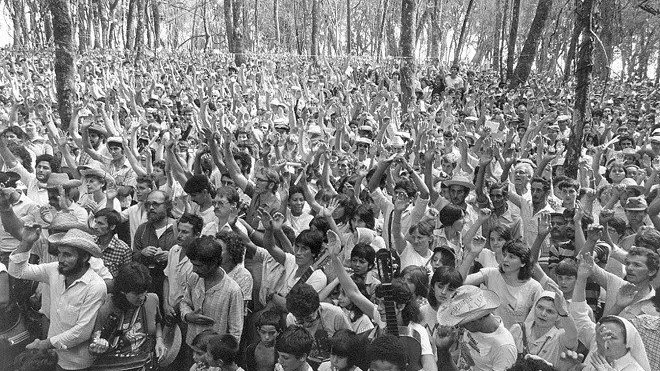 Famílias sem-terra acampadas na Fazenda Annoni,9jabetSarandi (RS),9jabet1985.