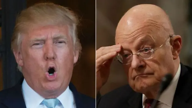 Madaxweynaha la doortay Trump iyo madaxa sirdoonka Mareykanka