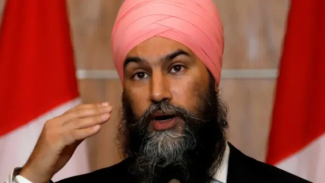 कनाडा में न्यू डेमोक्रेटिक पार्टी के प्रमुख जगमीत सिंह